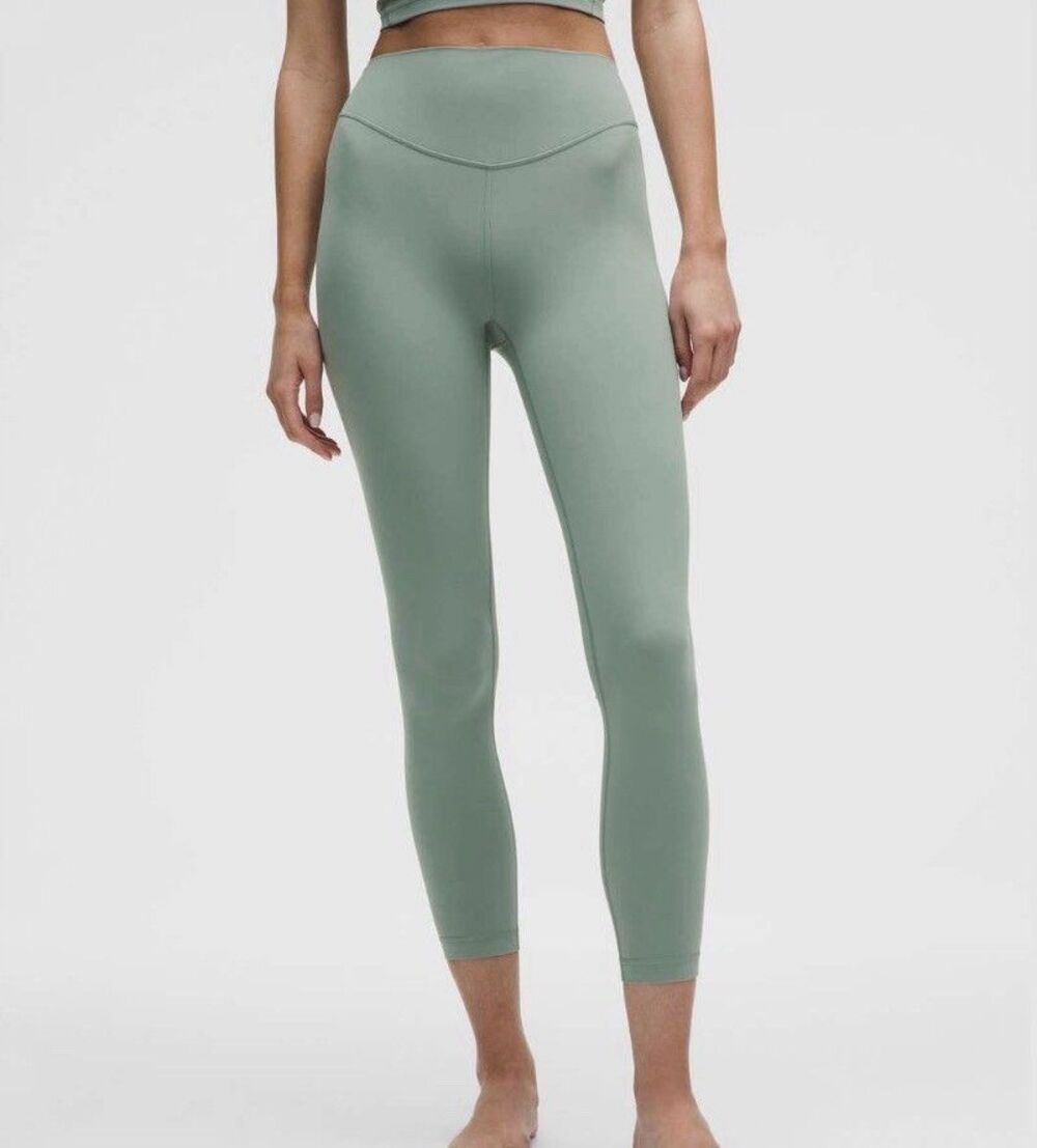 Lululemon Wunder Train High Rise Sz 2 Leggings Excellent Crater Blue